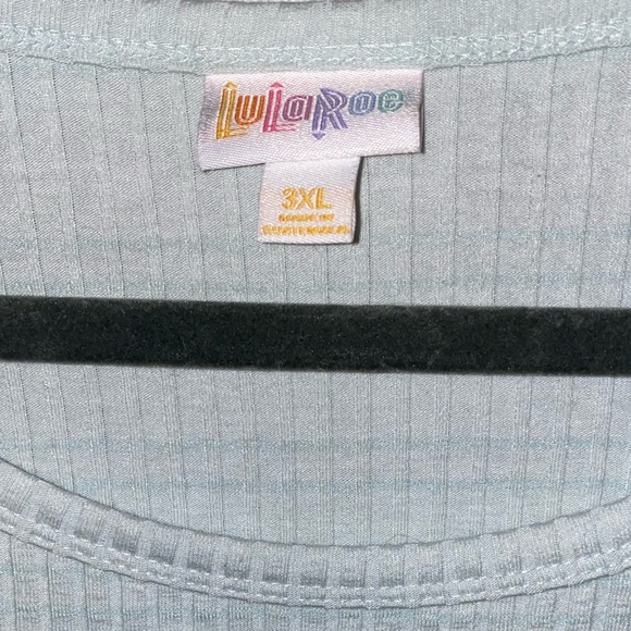 NWT LuLaRoe Gigi 3XL Soft Blue Stripe - Picture 5 of 5